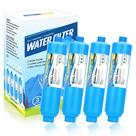Filtro de água CircleRiver RV Inline NSF 20 mícrons, pacote com 4