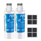 Filtro de água e ar para geladeira PUREPLUS RWF4700AC, pacote com 2