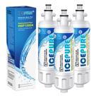 Filtro de água ICEPURE ADQ36006101 9690 para LG LT700P, pacote com 3 Filtro de água ICEPURE ADQ36006101 9690 para LG LT700P, pacote com 3