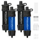 Filtro de água NatureNova Mini Portable Emergency, pacote com 4