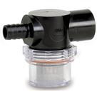Filtro de água Shurflo Twist-On 1/2 Barb Inlet Clear Bowl