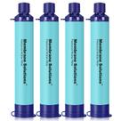 Filtro de água Straw Membrane Solutions Portable Blue, pacote com 4