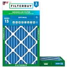 Filtro de aire Filterbuy 12x24x2 MERV 13 electrostático 2 unidades
