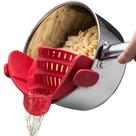 Filtro de alimentos Clip-On de silicone para panelas, frigideiras e tigelas
