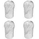Filtro de alumínio Gutter Downspout Guards Sankoly, pacote com 4 unidades