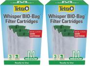 Filtro de aquário Tetra Whisper Bio-Bag Medium, pacote com 2