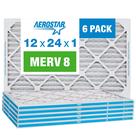 Filtro de Ar Aerostar MERV 8 (12x24x1 - 30x60x2cm) - Pacote com 6