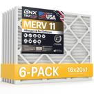 Filtro de ar BNX TruFilter 16x20x1 MERV 11 (pacote com 6) Allergen Defense
