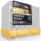 Filtro de ar BNX TruFilter 20x23x1 MERV 11 (pacote com 12) Alérgeno