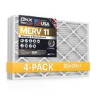 Filtro de ar BNX TruFilter 20x30x1 MERV 11 (pacote com 4) para HVAC