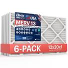 Filtro de ar BNX TruFilter 30x50x2 cm MERV 13, pacote com 6