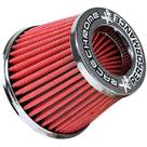 Filtro De Ar Duplo Fluxo C tecido Medio Vermelho Universal Nk-612070