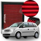 Filtro de Ar Esportivo Chevrolet GM Meriva motor 1.8 8v Ano 2003 A 2012 Lavável Reutilizável inbox Flex Power Joy Maxx Premium Ss Premium Easytronic
