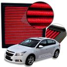Filtro De Ar Esportivo Cruze Hatch 1.8 16v Ano 2012 A 2016 Lt Ecotec Ltz Sport6 Sport Flex 2013 2014 2015 Inbox potencia reutilizável lavável