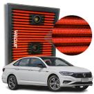 Filtro De Ar Esportivo Inbox Vw Jetta 1.4 Tsi ano 2016 a 2020 Turbo Lavável Sedan Sedã Comfortline Trendline 250 R-line potencia lavável remap stage