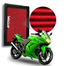Filtro de Ar Esportivo Kawasaki Ninja 250R ano 2008 a 2012 Lavável Reutilizável Moto Cilindradas