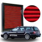 Filtro de Ar Esportivo Vw Passat Variant Motor 1.8 Turbo Ano 1998 A 2005 Volkswagen Lavável Reutilizável Potencia Automatico T Manual