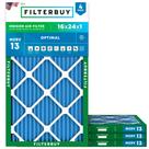 Filtro de ar Filterbuy 16x24x1 MERV 13 Optimal Defense (pacote com 4)