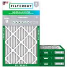 Filtro de ar Filterbuy 20x30x2 MERV 8 Dust Defense (pacote com 4)