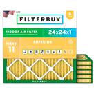 Filtro de ar Filterbuy MERV 11 Allergen Defense 24x24x1 (pacote com 6)