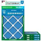 Filtro de ar Filterbuy MERV 13 14x30x1 (pacote com 4) Optimal Defense