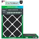 Filtro de ar Filterbuy MERV 8 Eliminador de odores 14x25x1 (pacote com 2)