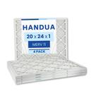 Filtro de ar Handua MERV 11 20x24x1 para forno AC 4 Pack
