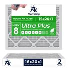 Filtro de ar Merv King 16x20x2 cm MERV 8, pacote com 2