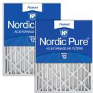 Filtro de Ar Nordic Pure 15,5x24,5x9,2 cm MERV 12 Pacote com 2