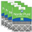 Filtro de ar Nordic Pure 16x25x5 40x63x11 cm MERV 13, pacote com 4