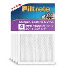 Filtro de ar para forno AC Filtrete 19,8x29,8x2 cm MERV 12, pacote com 4