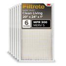 Filtro de Ar para Forno AC Filtrete 20x24x1 - MPR 300 - Pacote com 6