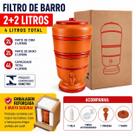 Filtro de Barro 2L+2L Purificador de água Cerâmica Completo