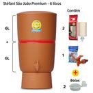 Filtro de Barro para Água São João Premium 6 Litros 2 Velas + 2 Boias - Cerâmica Stéfani