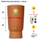 Filtro de Barro para Água São João Premium 6 Litros + 2 Velas Tripla ação + 2 Boias - Stéfani