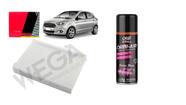 Filtro de cabine Ecosport 2012 Fiesta/Ka 1.0/5 flex 14 + Higienizador do Ar Condicionado Aroma Carro Novo