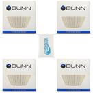Filtro de café BUNN 4 PK - 100 unidades por pacote - Mais alto - Fundo plano