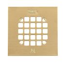 Filtro de chuveiro Oatey 42361 Universal Square 10,8 cm dourado escovado