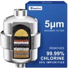 Filtro de chuveiro Wheelton WS1 de carbono comprimido atualizado