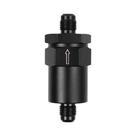 Filtro de combustível em linha preto folheado 6AN alumínio FF-1065A-BK de 30 mícrons Filtro de combustível em linha preto folheado 6AN alumínio FF-1065A-BK de 30 mícrons