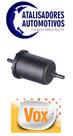 Filtro de Combustível Renault Duster 1.6 16V /2.0 16V/1.3 turbo 2012 2013 2014 2015 2016 2017 2018 2019 2020 2021 2022- VOX FS50/7