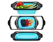Filtro de cozinha Comfify XL grande dobrável de silicone azul