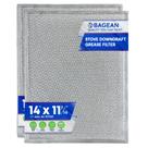 Filtro de fogão Downdraft de substituição Bagean 14 x 29 cm, pacote com 2 Filtro de fogão Downdraft de substituição Bagean 14 x 29 cm, pacote com 2