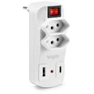 Filtro de Linha 2 Tomadas +USB Tipo A/C 10AMP