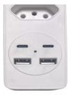 Filtro De Linha 3 Tomadas C/ Usb E Tipo-c Bivolt 2m Extensão