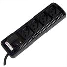 Filtro de linha 4 tomadas 1,1 metro 10A preto - FLK04DABS