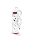 Filtro de Linha 4 Tomadas c/ Circuit Breaker 1m - Branco