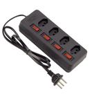 Filtro de Linha 4 Tomadas Circuit Breaker 1 Metro Force Line