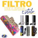 Filtro De Linha 6 Tomadas Universais Proteção Estilos - Pw
