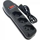 Filtro de Linha Com 3 Tomadas 1M Circuit Breaker Preto Megatron